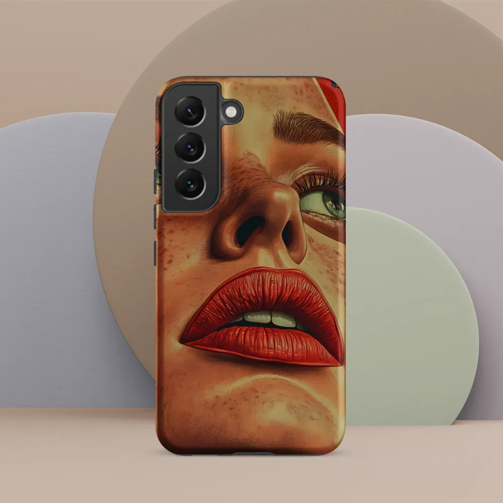 Red Intensity: A Portrait of Elegance