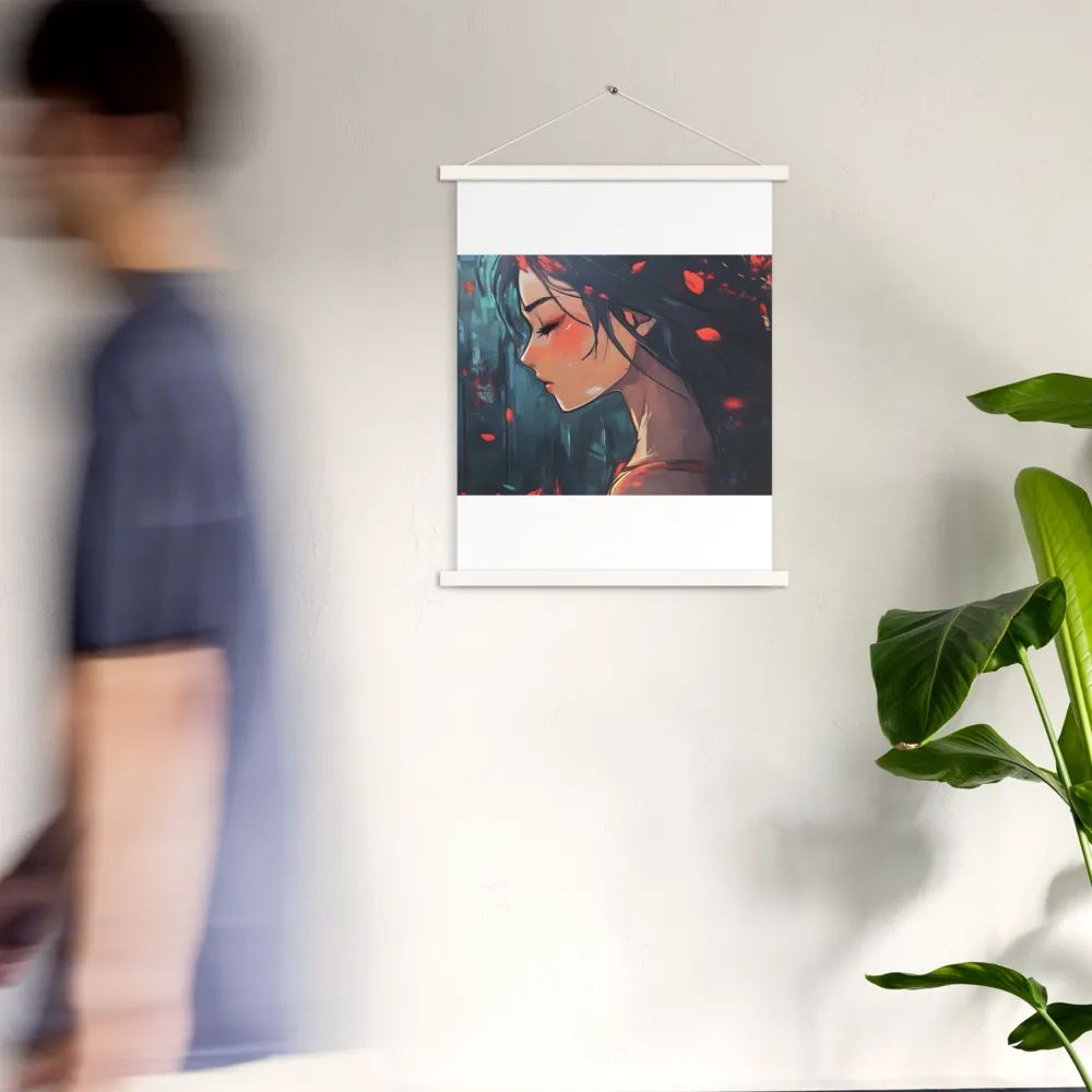 Whispers of Melancholy | Poster With White Wood Hanger | 18″×24″