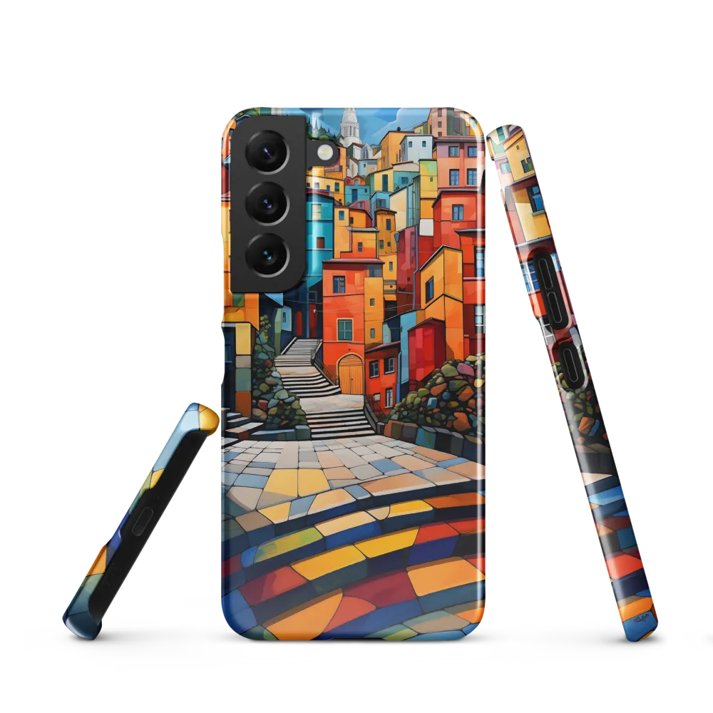 Vibrant Village: A Cubist Journey