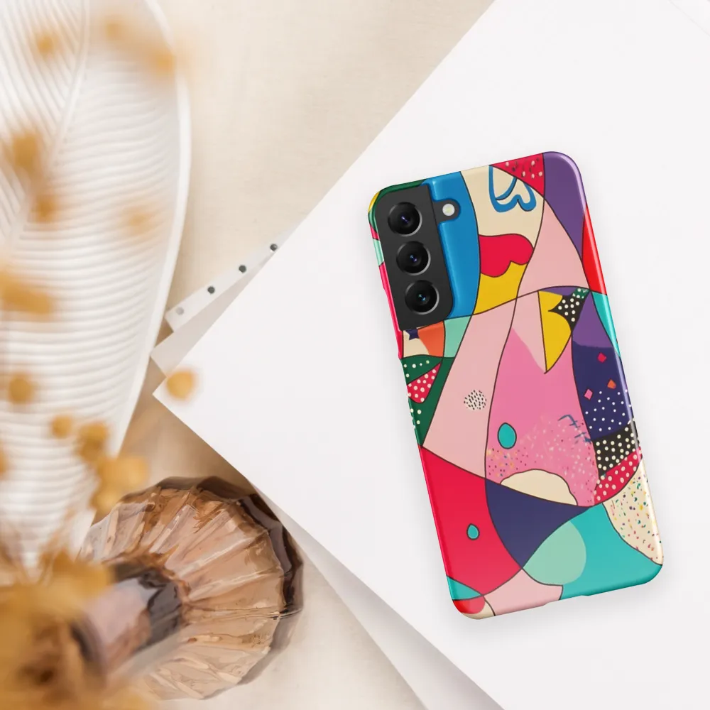 Playful Geometry in Color | Phone Case |  S22 Plus | Snap Case | Glossy