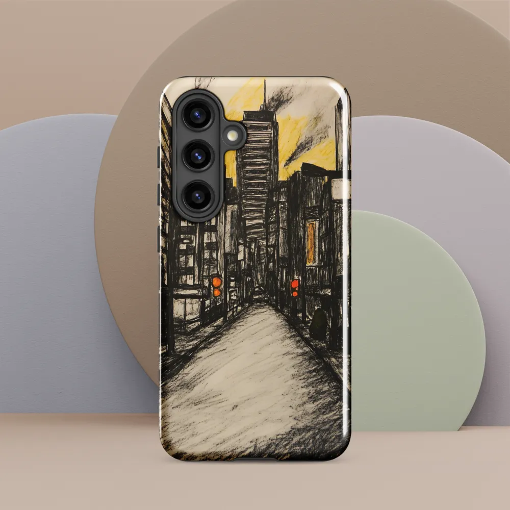 Cityscape of Solitude | Phone Case |  S24 | Tough Case | Glossy
