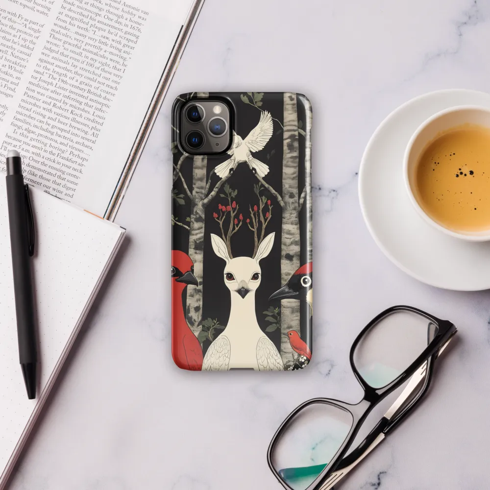 Whimsical Gathering: A Dance of Birds | Phone Case |  11 Pro Max | Snap Case | Glossy