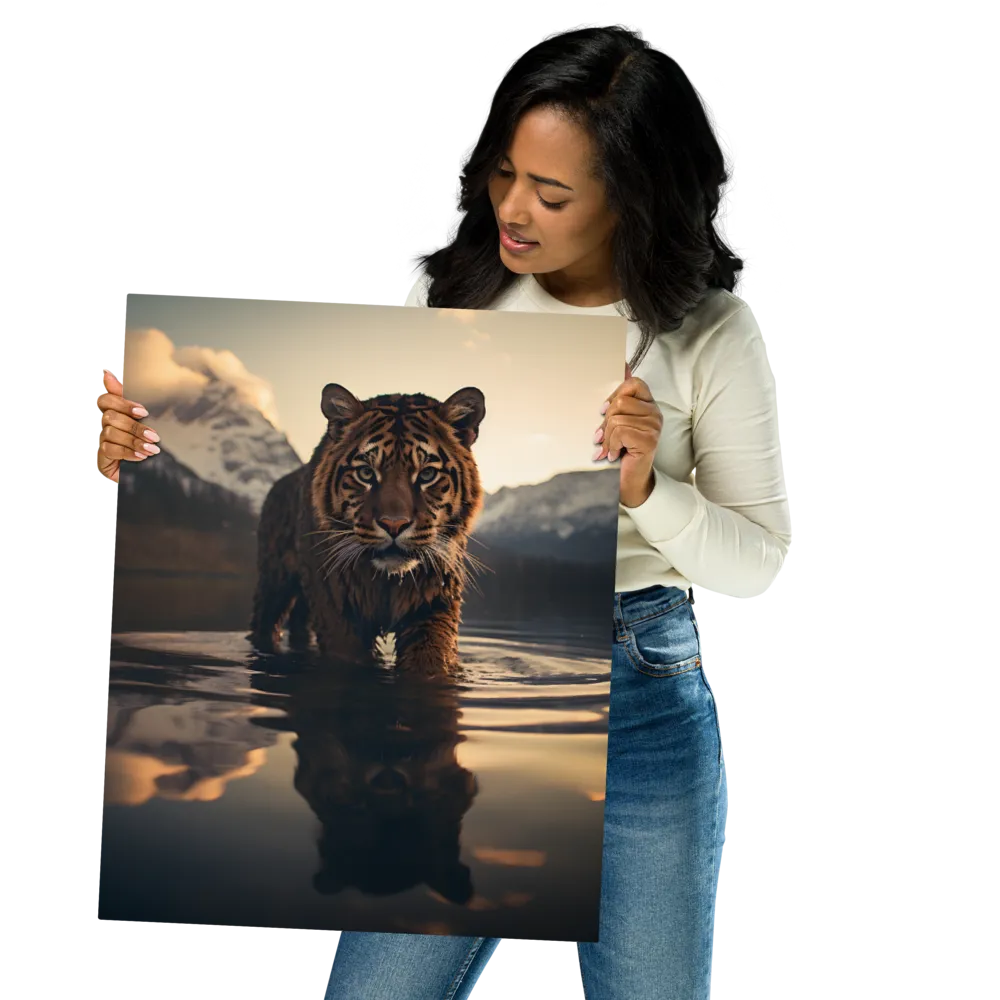 Majestic Reflection: The Tiger's Domain