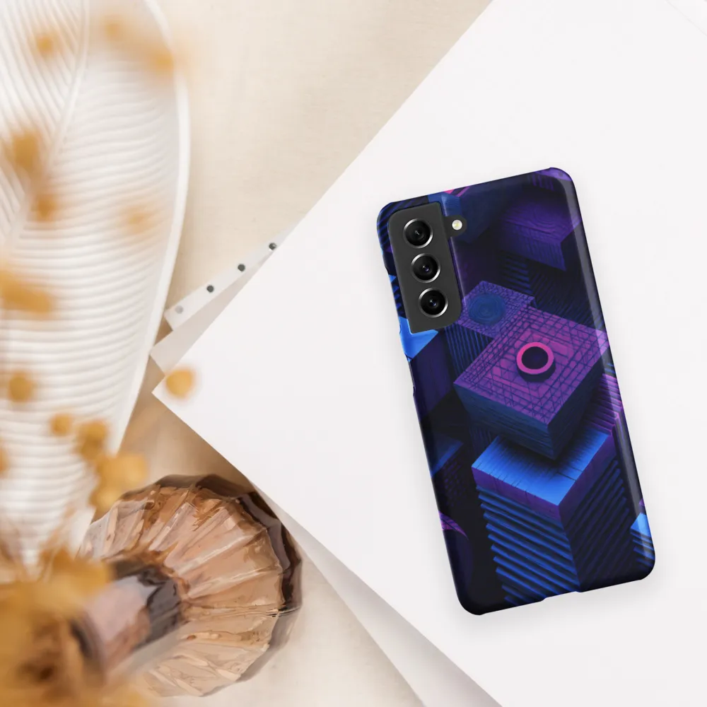 Geometric Dreams in Blue and Purple