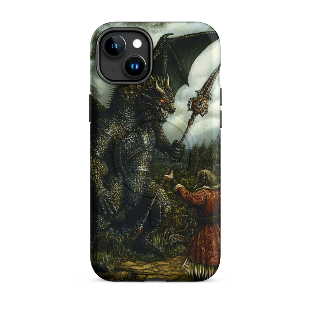 The Confrontation: Dragon vs. Wizard | Phone Case |  15 Plus | MagSafe® Tough Case | Matte