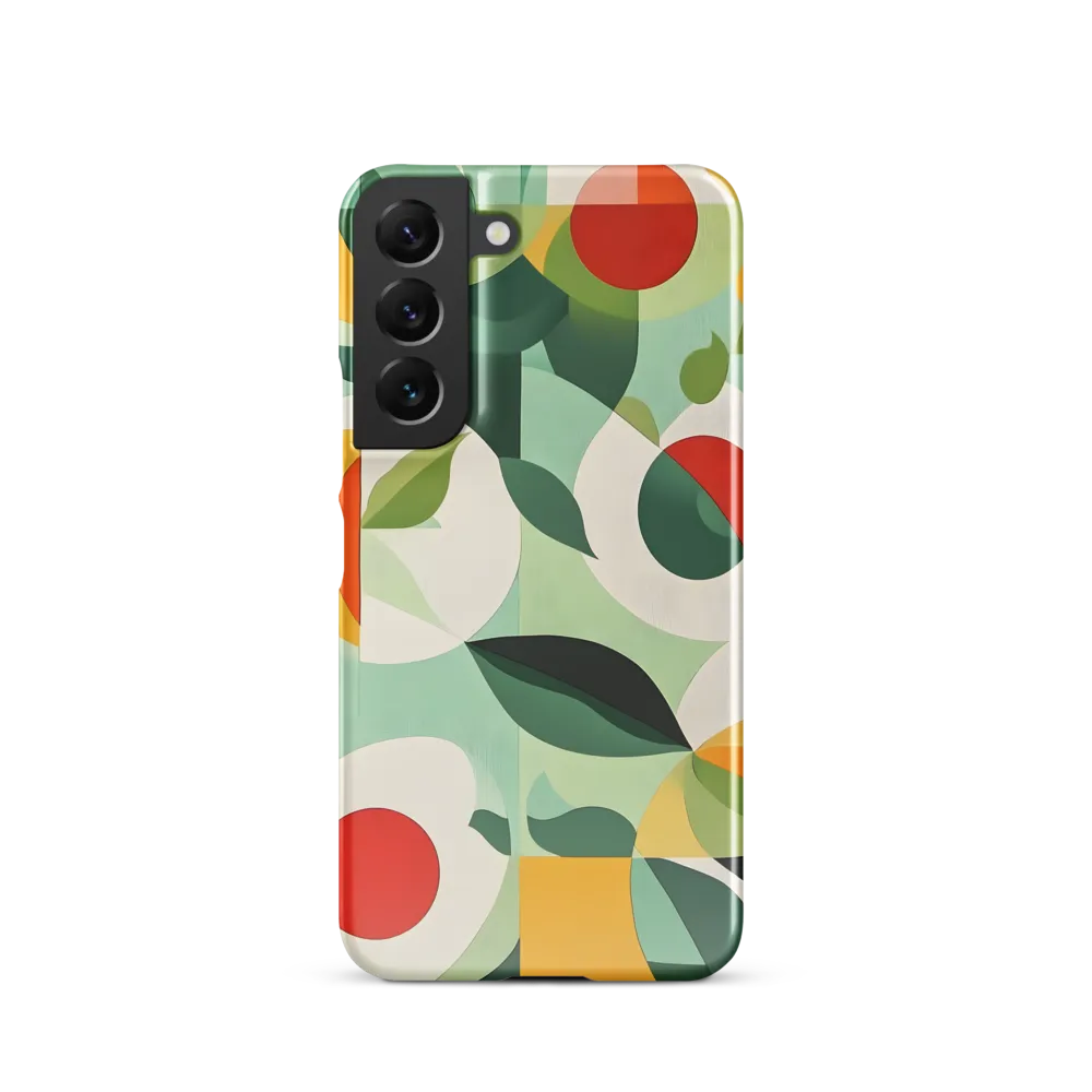Harmony in Shapes: A Playful Abstract Design | Phone Case |  S22 | Snap Case | Glossy