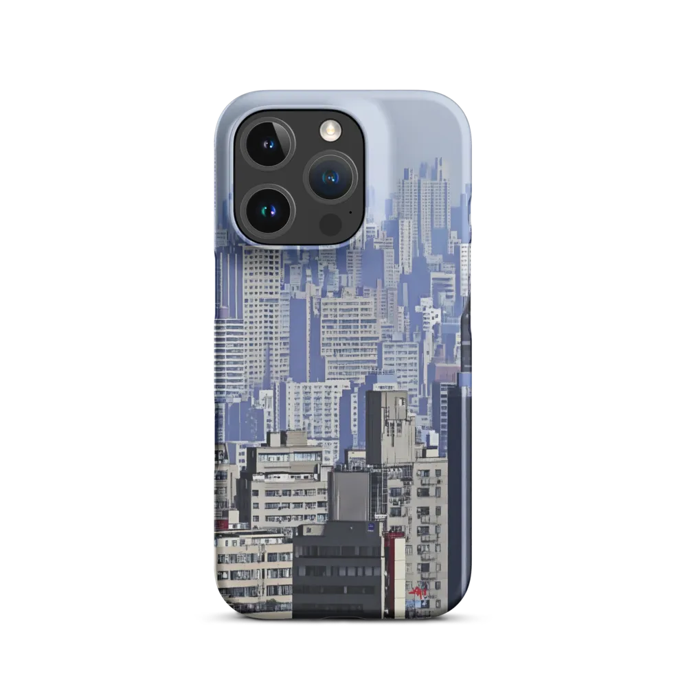 Urban Symphony: A Cityscape in Blues and Grays