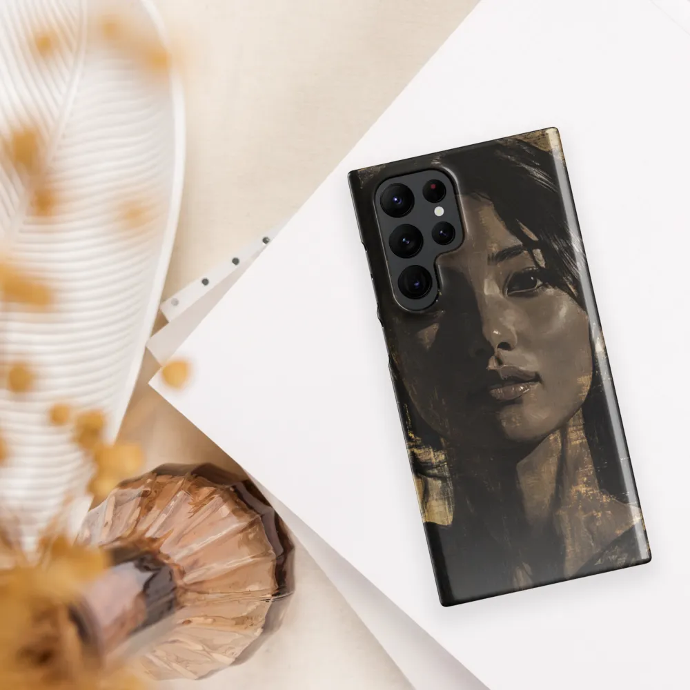 Golden Gaze: A Contemporary Portrait