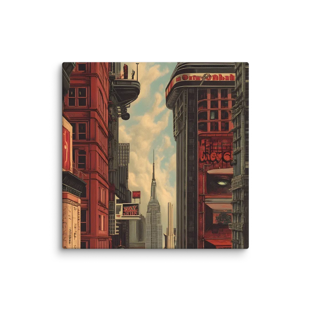 A Glimpse of Tomorrow: Urban Ambition | Canvas | 10″×10″