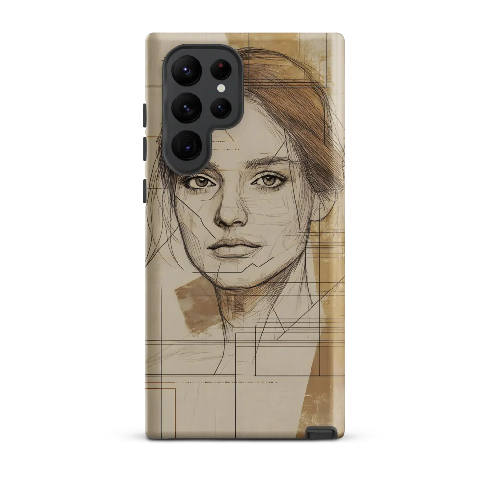 Geometric Elegance: A Modern Portrait
