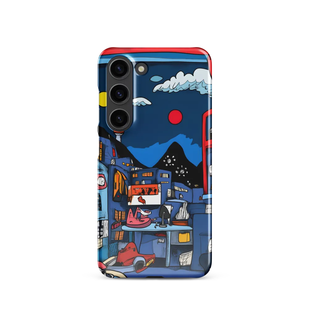 Whimsical Cityscape at Night