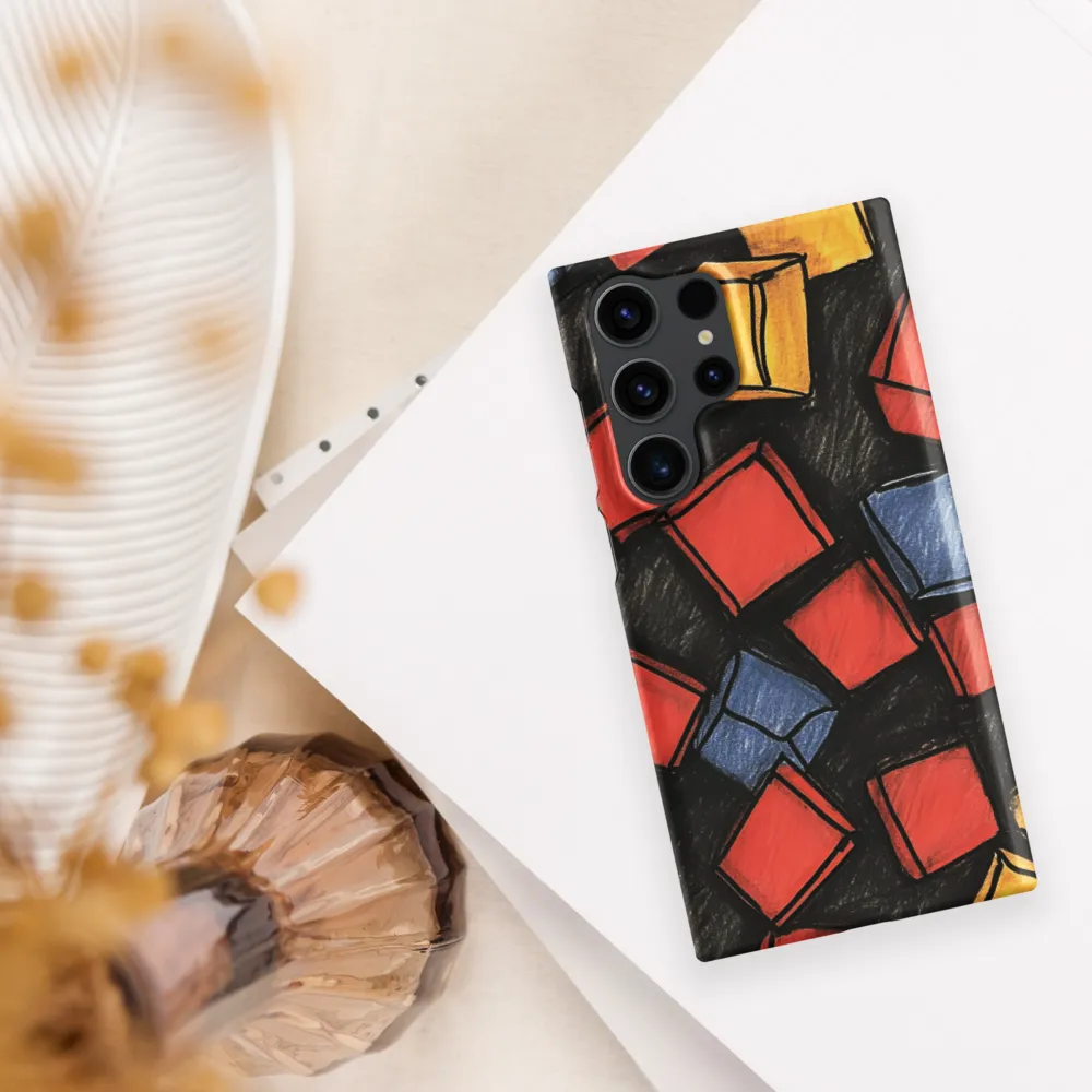 Vibrant Geometry in Motion | Phone Case |  S23 Ultra | Snap Case | Matte