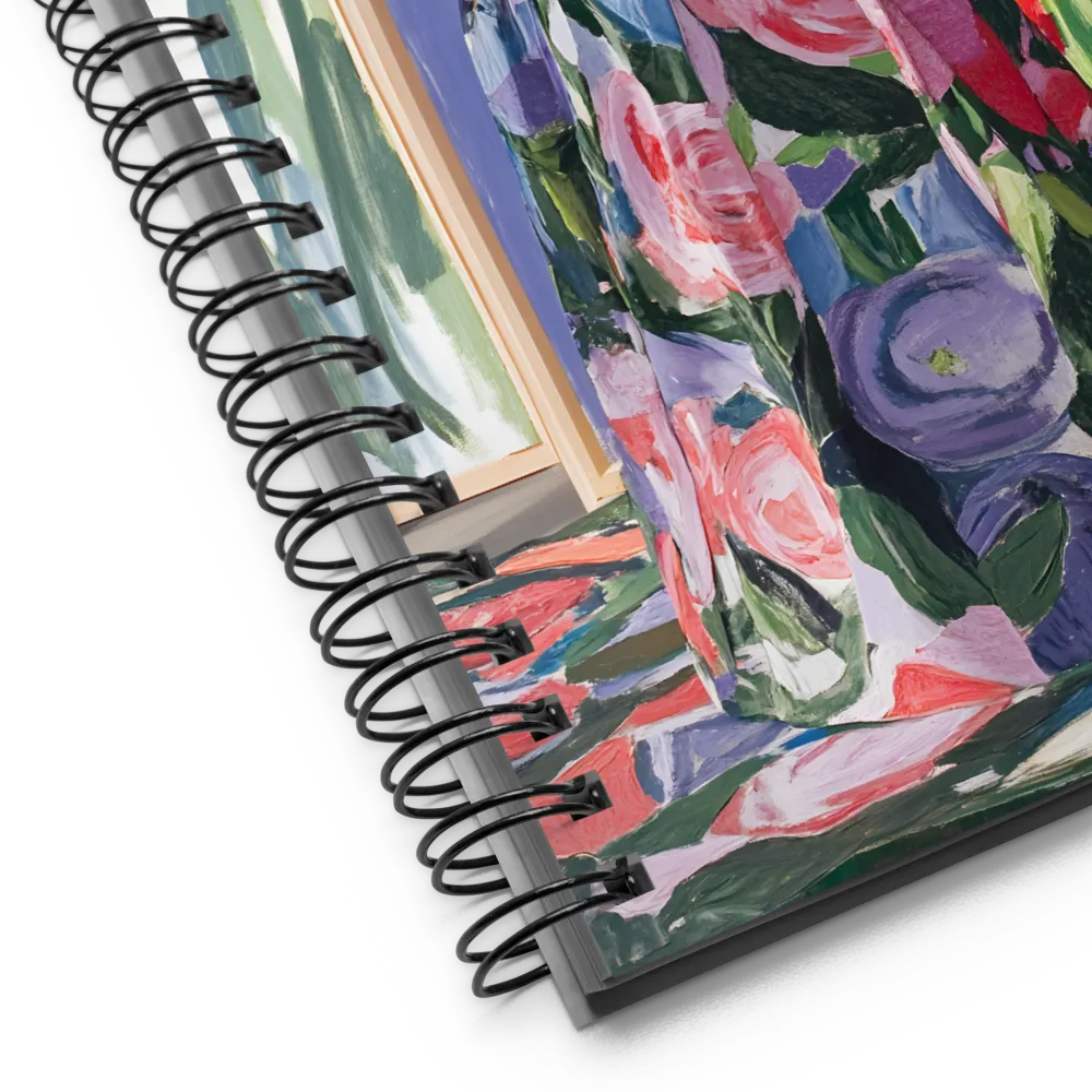 Floral Fantasy: A Celebration of Color and Style | Spiral Notebook