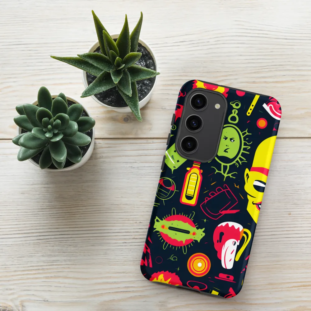Neon Revelry: A Quirky Exploration of Modern Pop Art