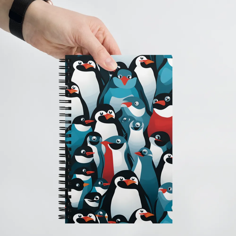 Penguin Parade | Spiral Notebook