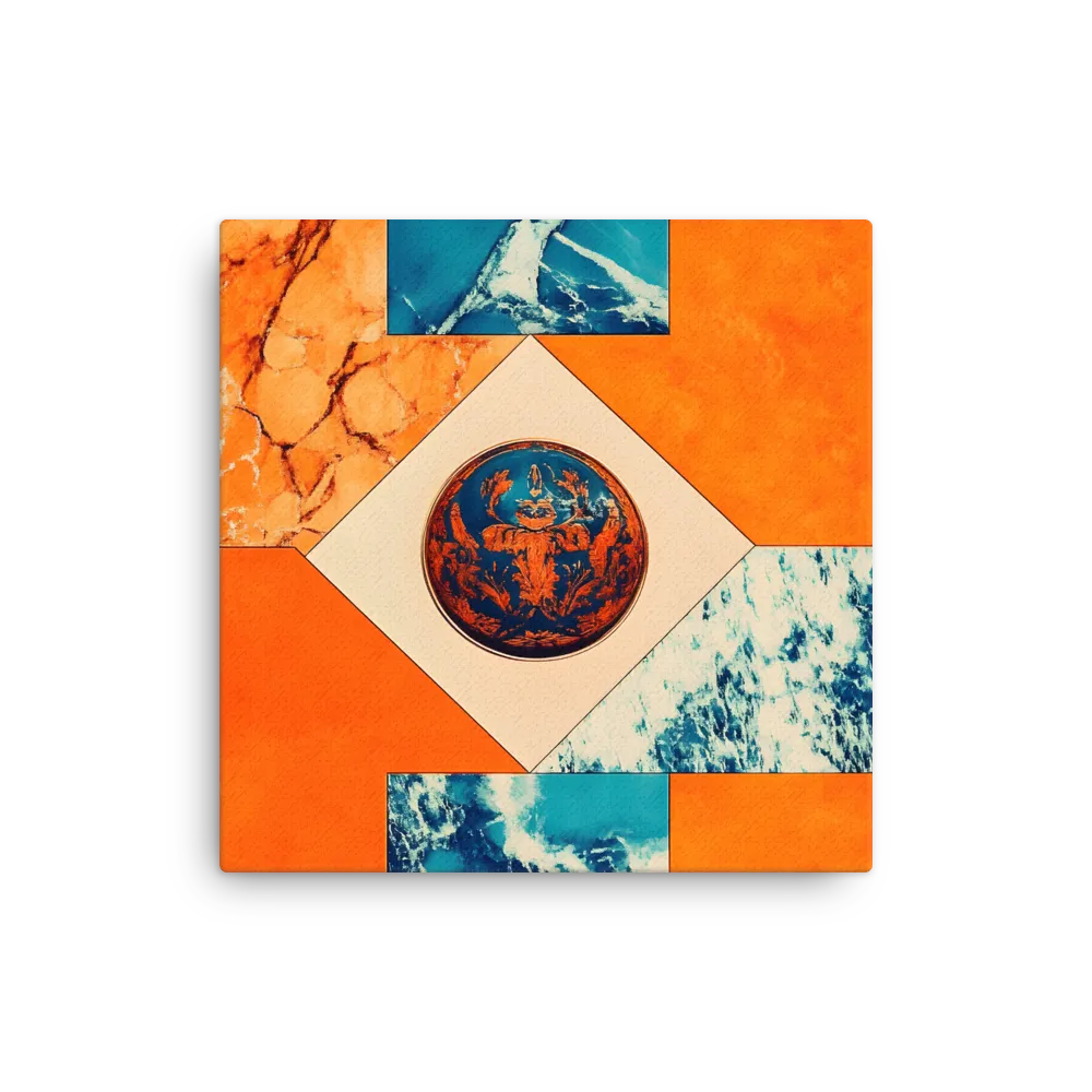 Harmonious Encounters: Abstract Geometry | Thin Canvas | 12″×12″