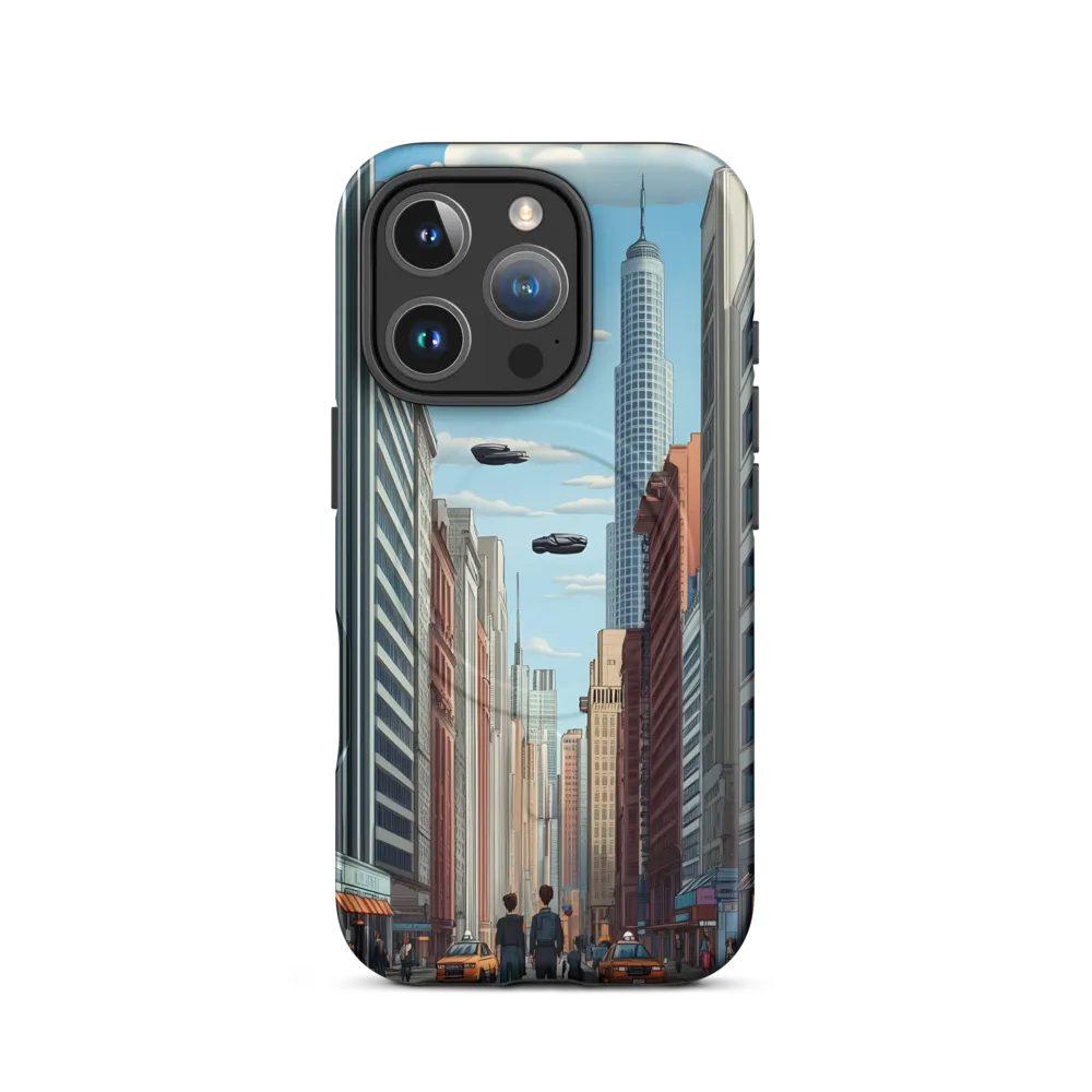 Futuristic Stroll through the Urban Skyline