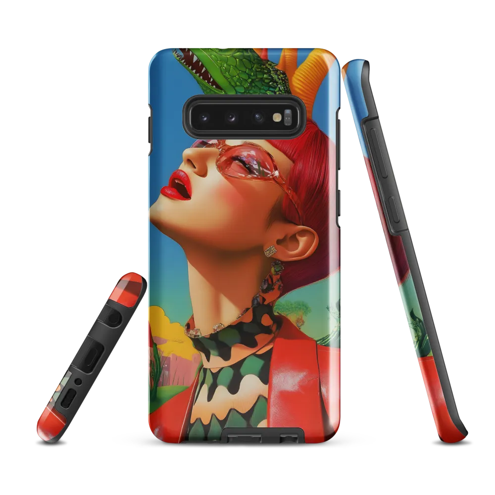 Whimsical Fantasy: A Surreal Portrait | Phone Case |  S10 Plus | Tough Case | Glossy