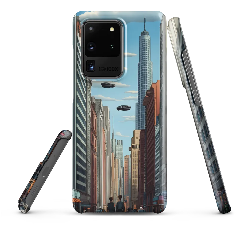 Futuristic Stroll through the Urban Skyline