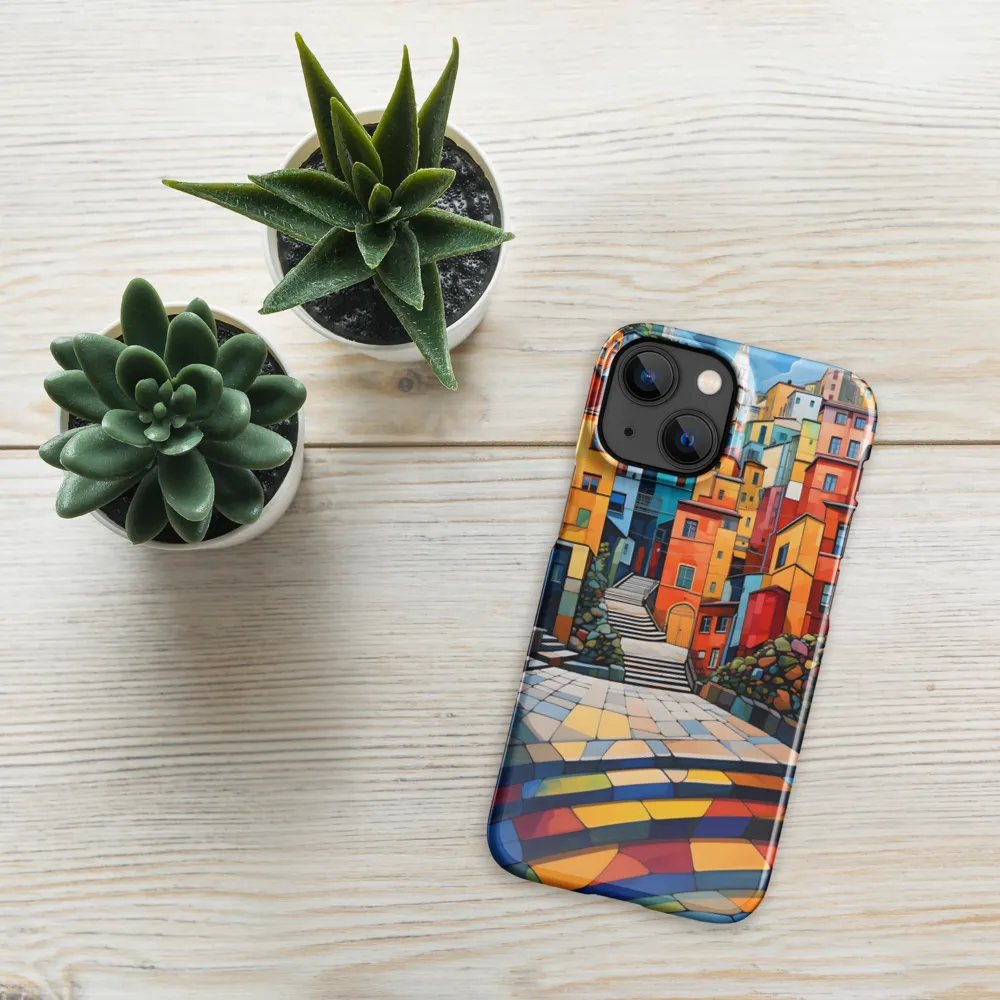 Vibrant Village: A Cubist Journey