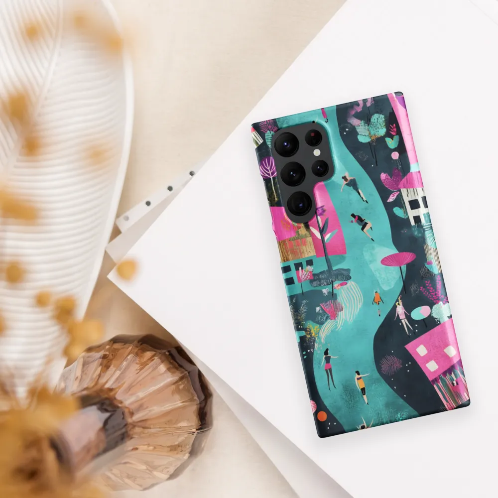 Whimsical Journey Through a Vibrant Landscape | Phone Case |  S22 Ultra | Snap Case | Matte