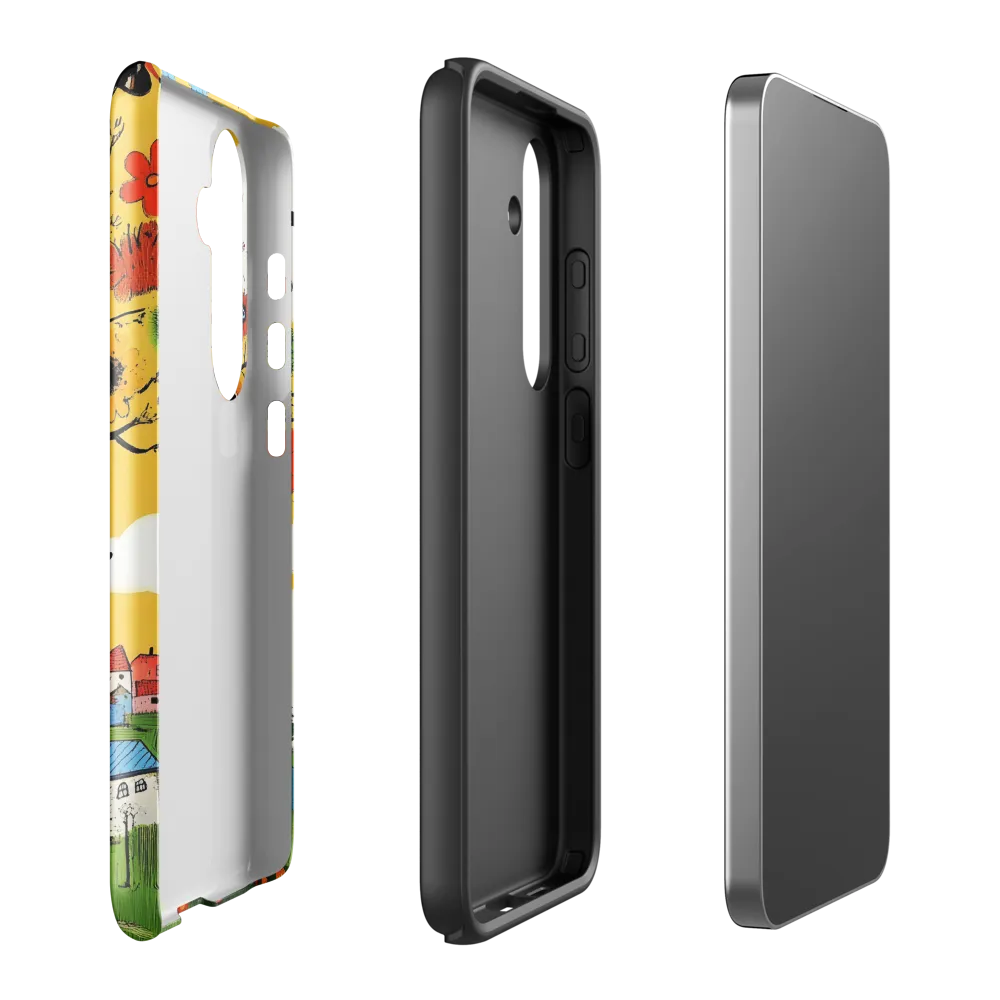 Whimsical Blooms of Life | Phone Case |  S24 Plus | Tough Case | Glossy