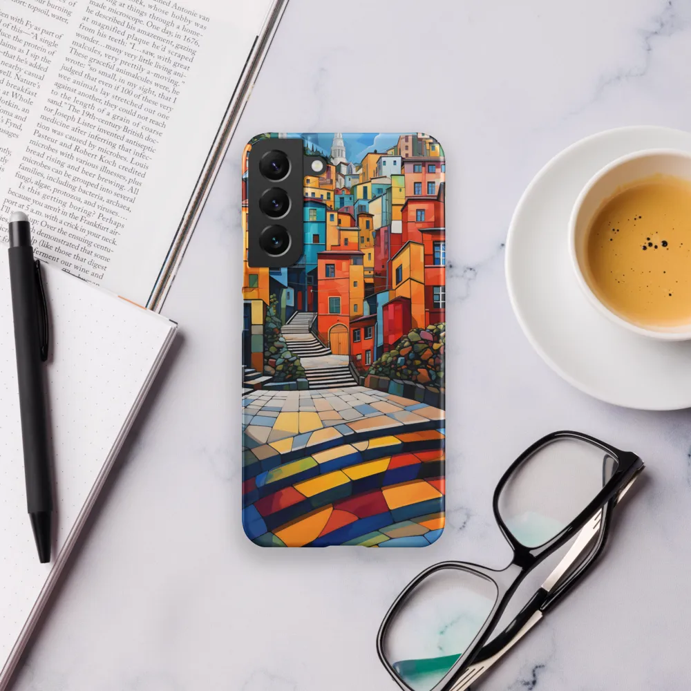 Vibrant Village: A Cubist Journey