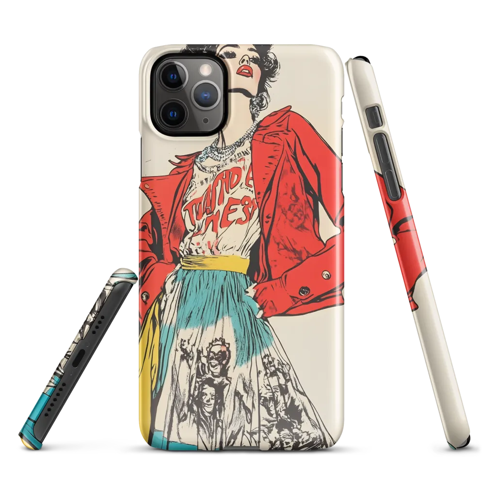 Vibrant Elegance: A Pop Art Fashion Statement | Phone Case |  11 Pro Max | Snap Case | Glossy