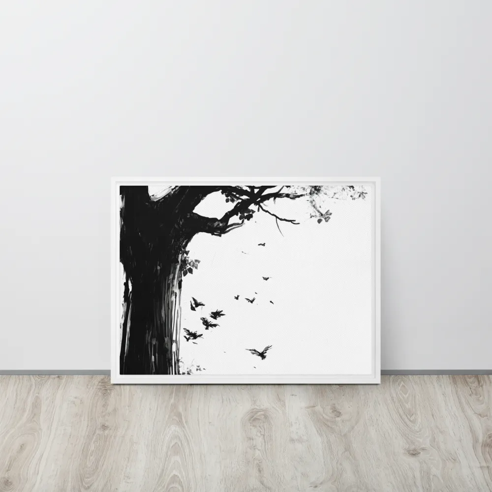 Whispers of Nature | Canvas with White Frame | 18″×24″
