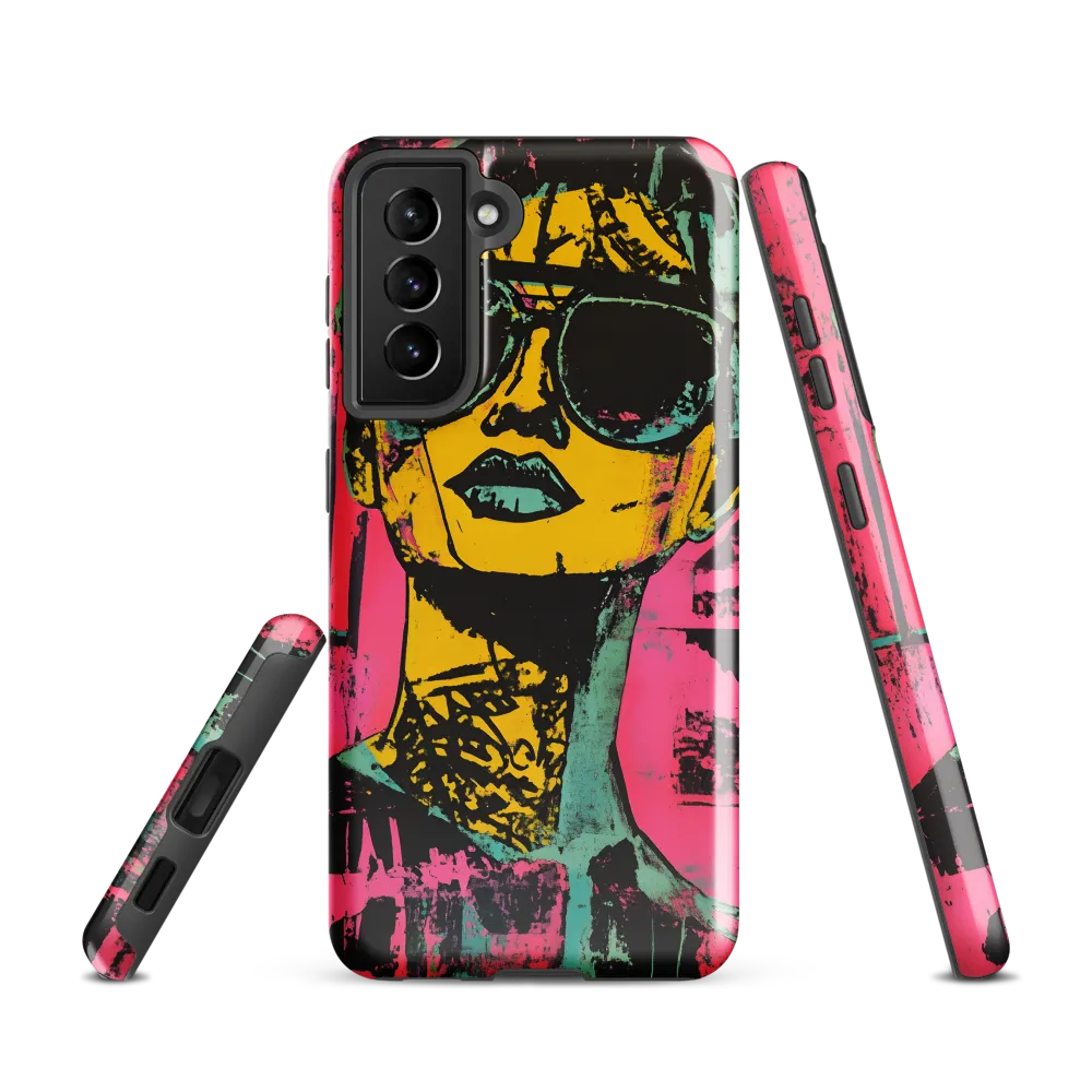 Confident Portrait in Neon Colors