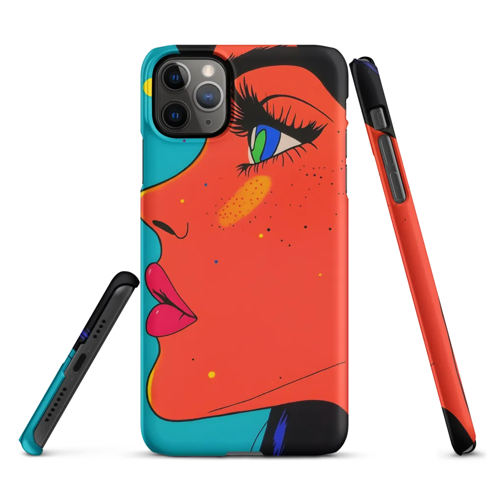 Vibrant Feminine Profile in Pop Art