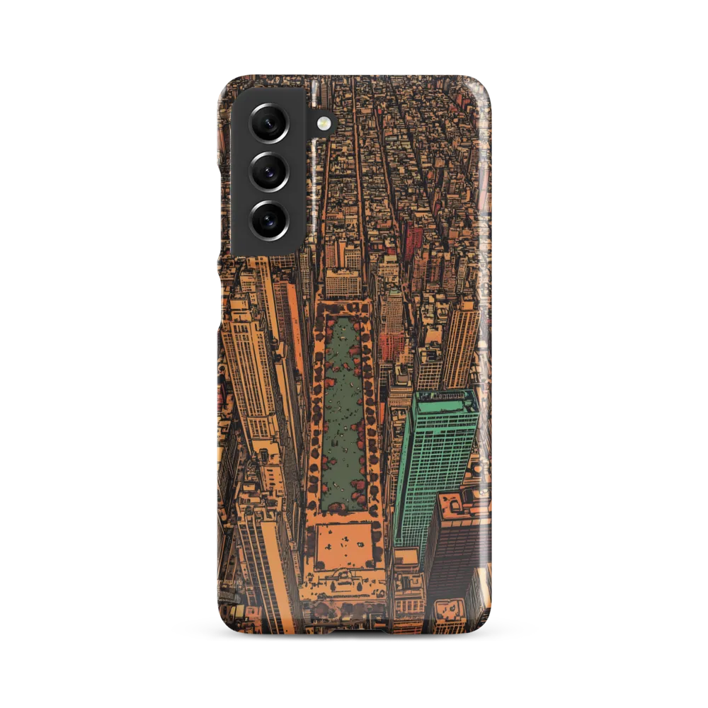 Urban Oasis: Aerial View of City Life