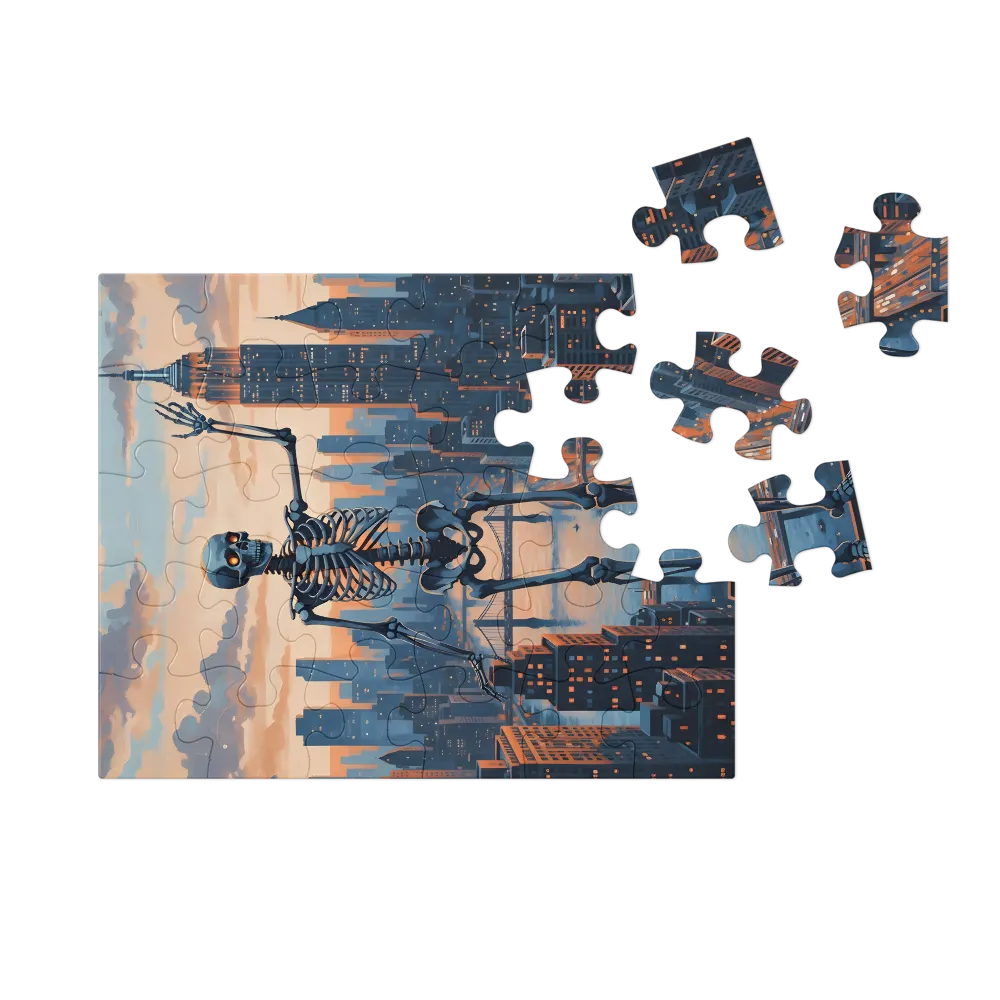 Skyline Sentinel 
 Jigsaw Puzzle in Tin Box