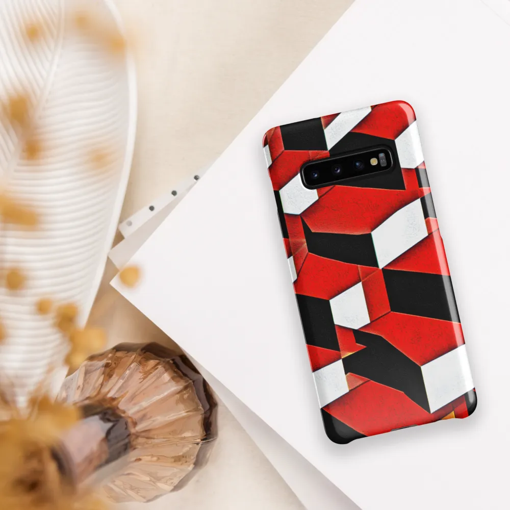 Dynamic Geometric Interplay | Phone Case |  S10 Plus | Snap Case | Glossy