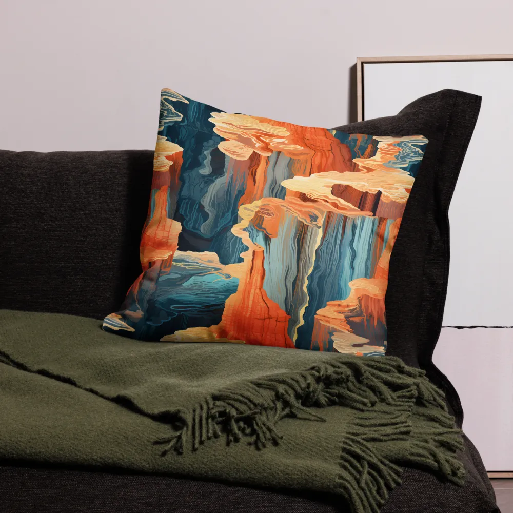 Ethereal Canyon Dreamscape | Pillow | 22″×22″