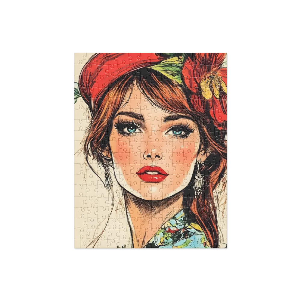 Radiant Elegance: A Portrait of Timeless Beauty | Jigsaw Puzzle | 252 pieces