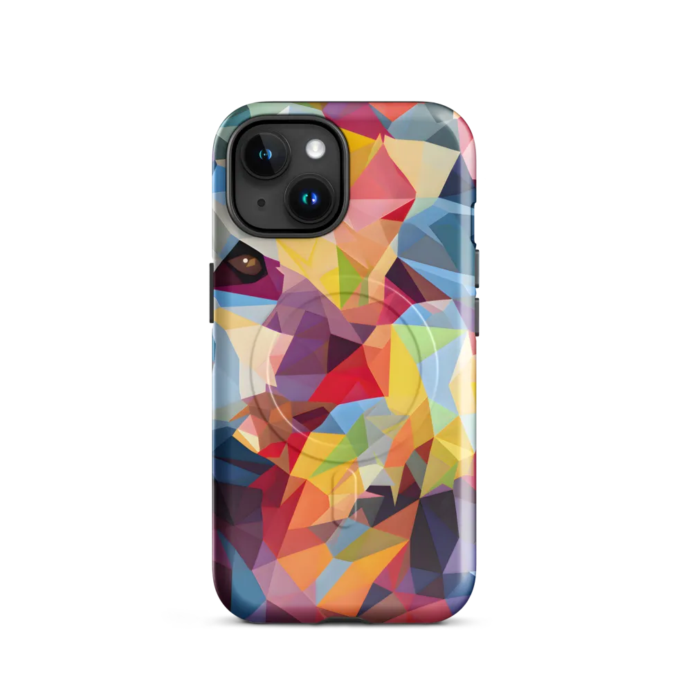 Playful Geometry: The Bear's Face | Phone Case |  15 | MagSafe® Tough Case | Glossy