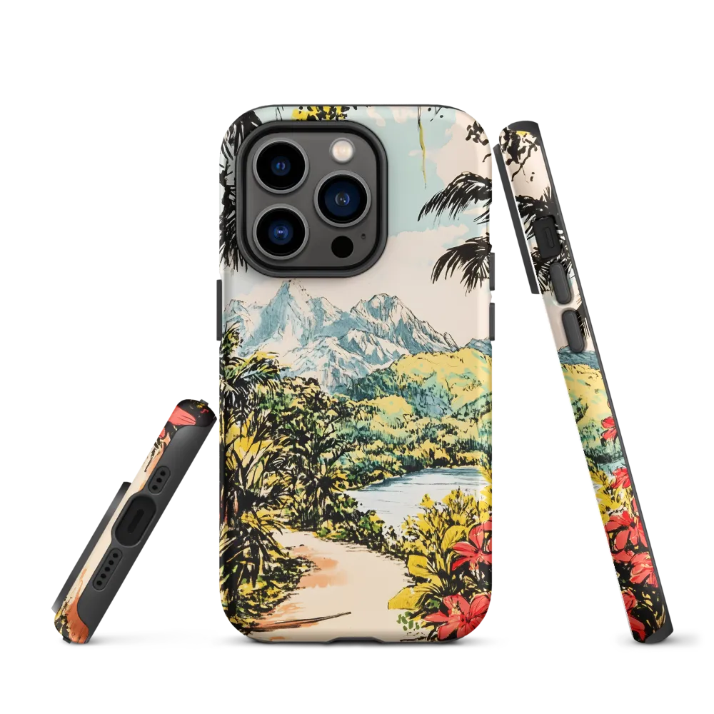 Tropical Serenity | Phone Case |  14 Pro | Tough Case | Matte