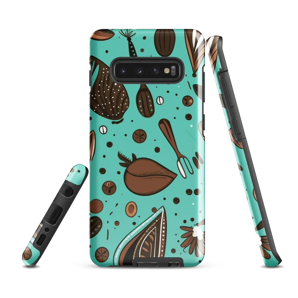 Whimsical Culinary Print | Phone Case |  S10 Plus | Tough Case | Glossy