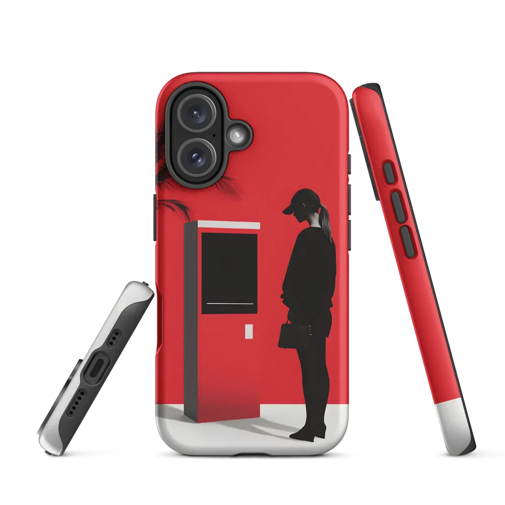 Contemplation in Red | Phone Case