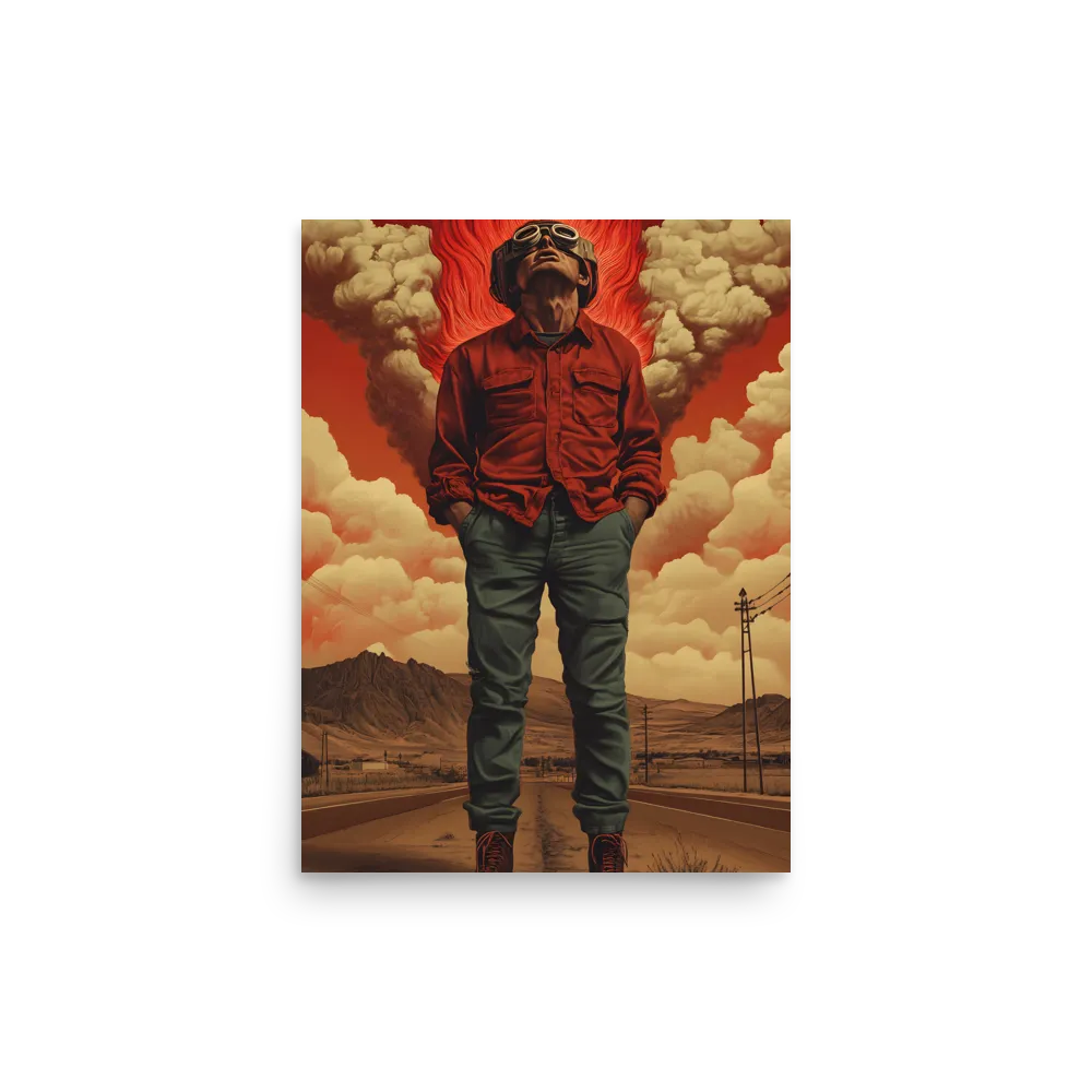 Defiant Spirit in a Surreal Landscape | Poster | 12″×16″
