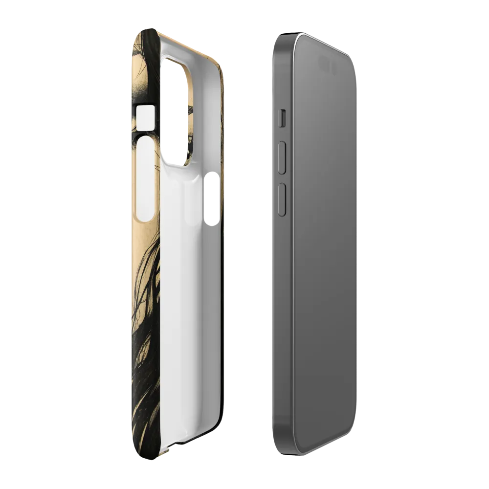 Enigmatic Gaze | Phone Case |  14 Pro | Snap Case | Glossy