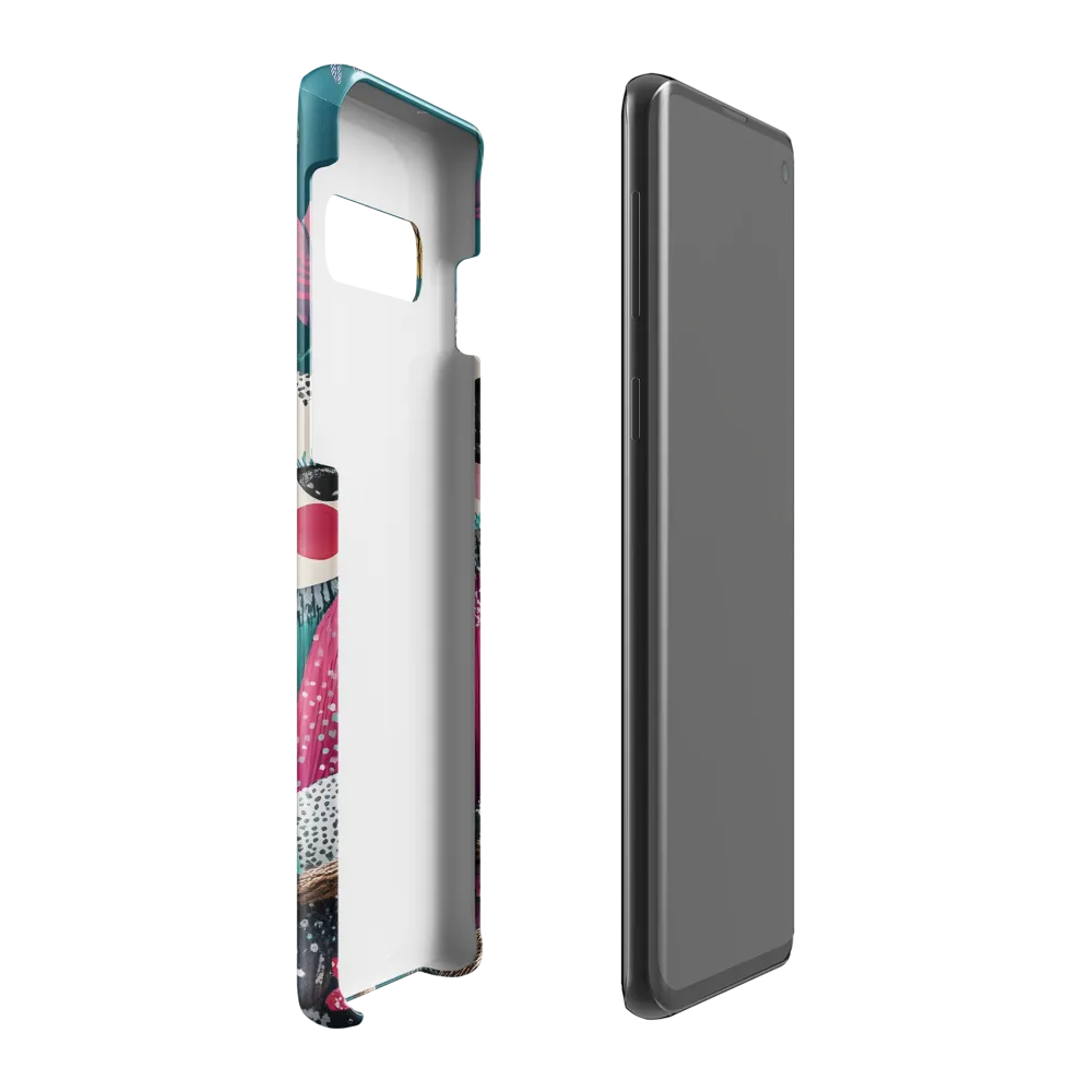 Whimsical Duo: A Celebration of Nature and Color | Phone Case |  S10 Plus | Snap Case | Glossy