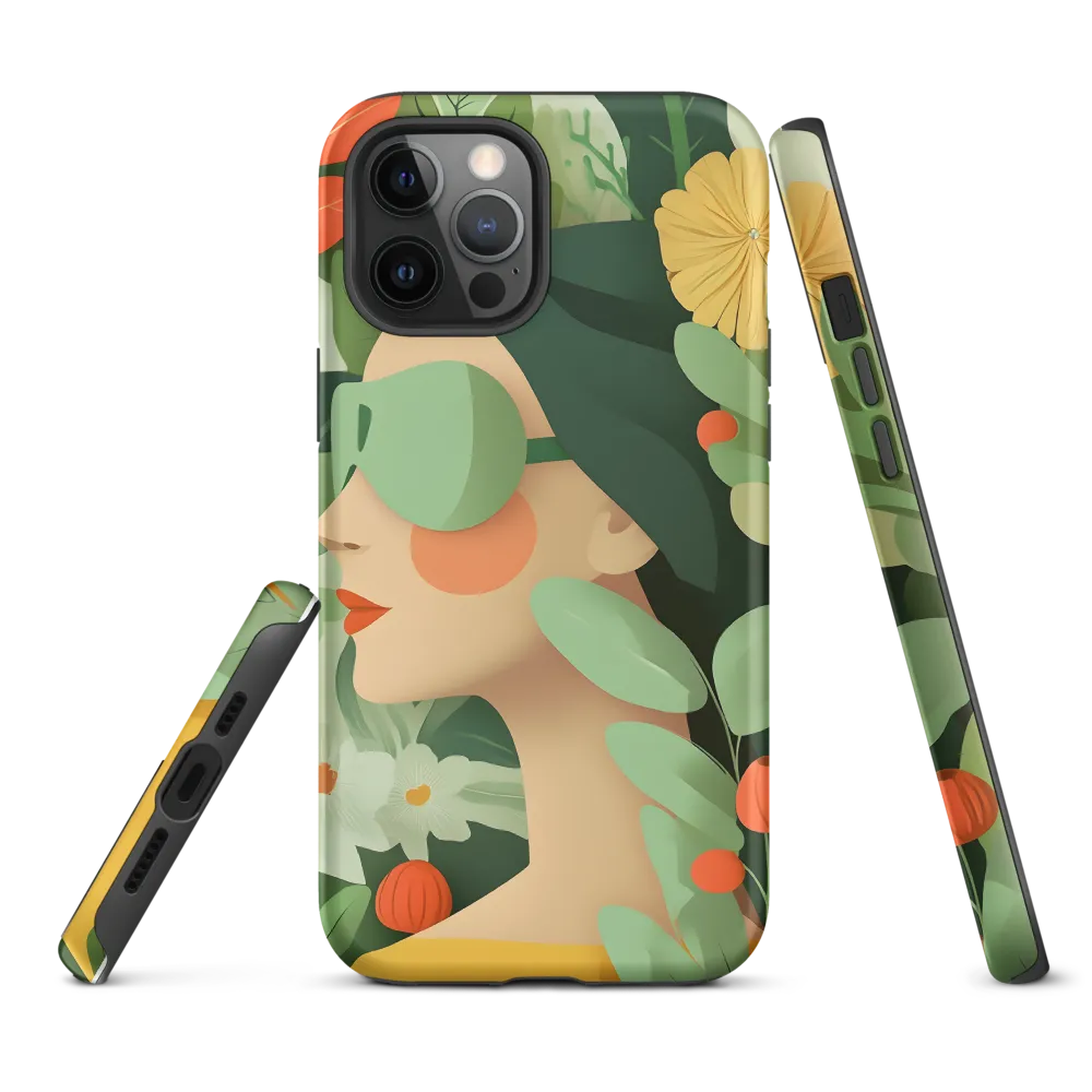 Nature's Serenity: A Modern Portrait | Phone Case |  12 Pro Max | Tough Case | Matte