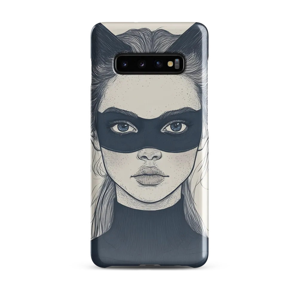 Whimsical Cat Girl | Phone Case |  S10 Plus | Snap Case | Glossy