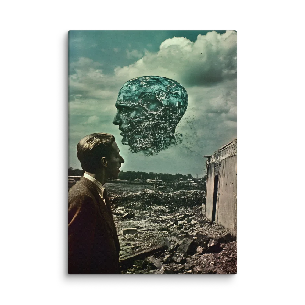 Ethereal Reflections: Identity in a Fragmented World | Canvas | 18″×26″