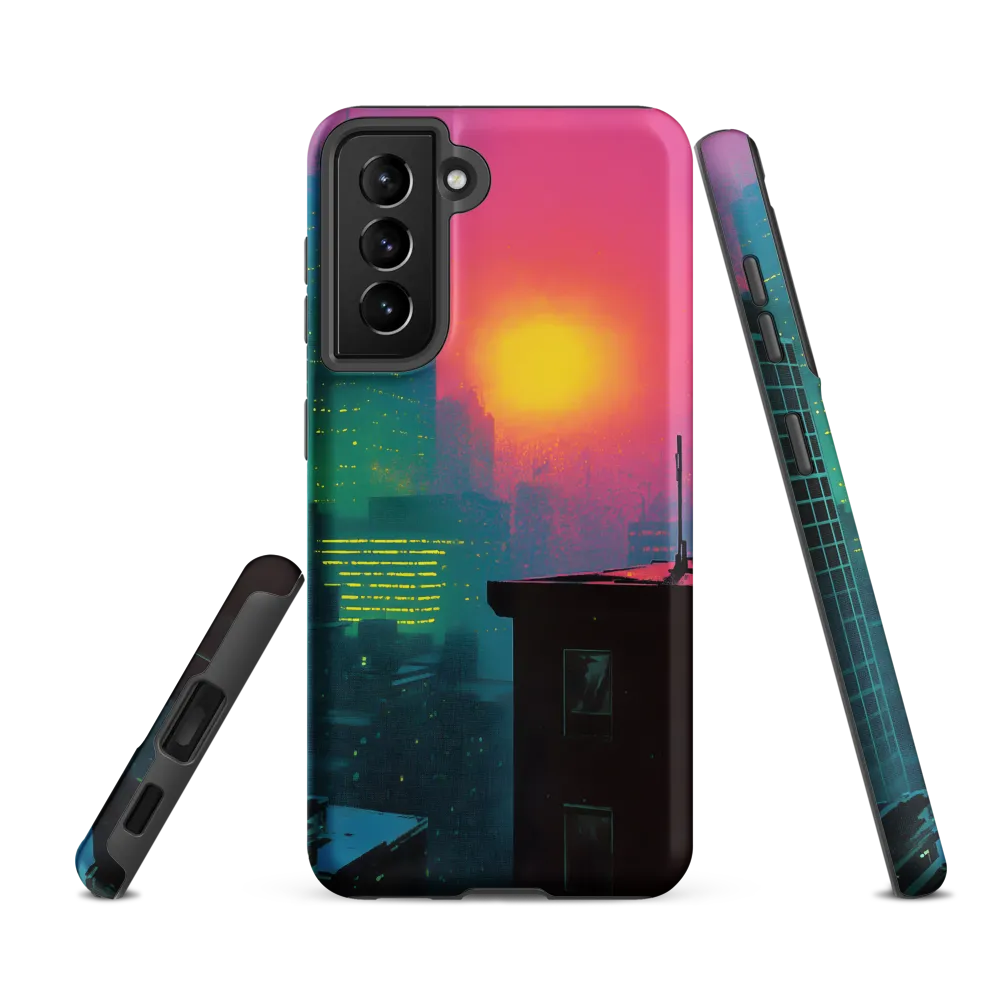 Neon Horizon | Phone Case |  S21 FE | Tough Case | Matte