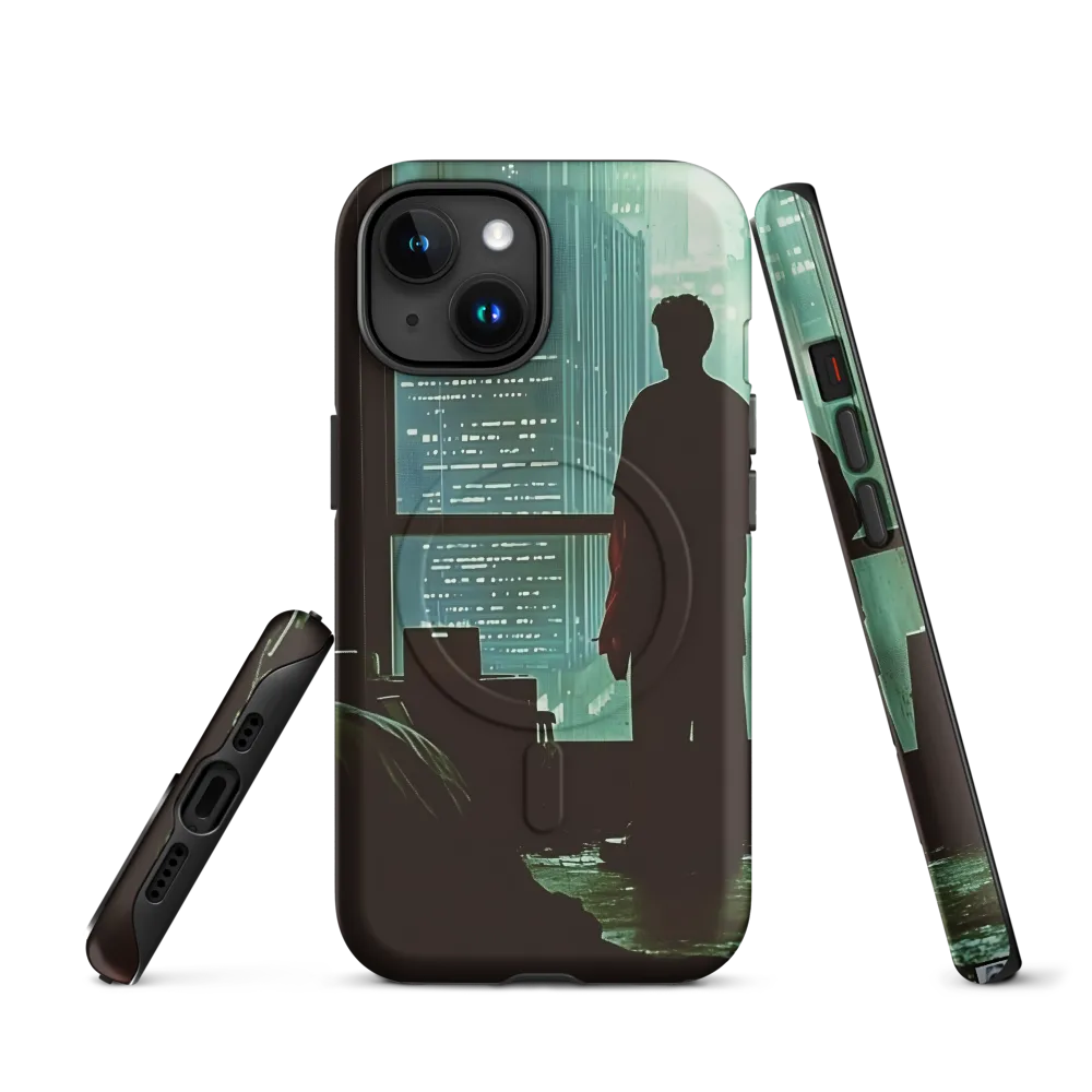 Silent Contemplation in a Futuristic Dystopia | Phone Case |  15 | MagSafe® Tough Case | Matte