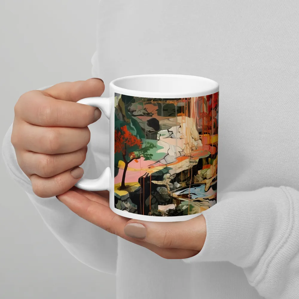 Ethereal Landscapes: A Symphony of Color | Mug with White inside | 11 oz