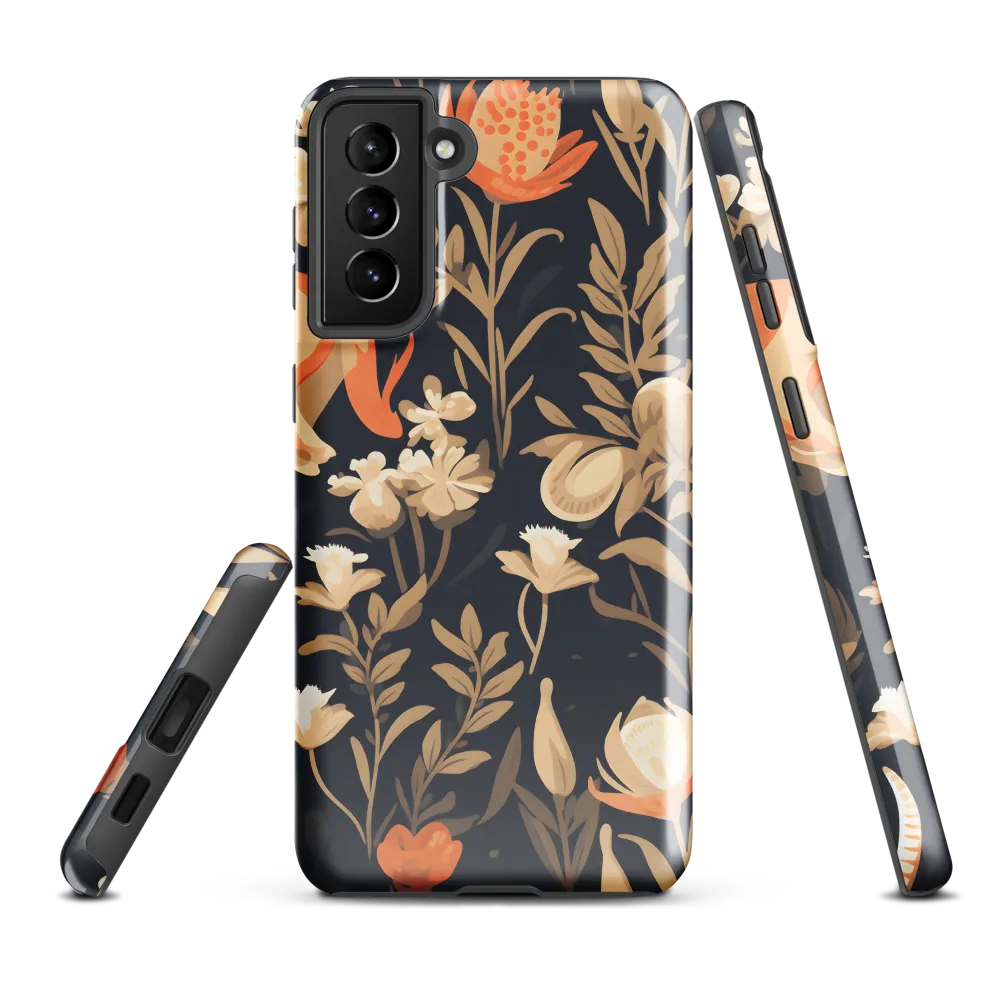 Floral Harmony: A Dance in the Dark